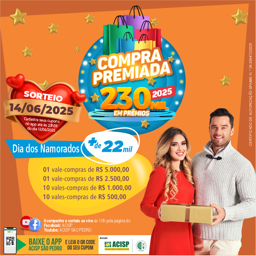 GANHADORES SORTEIO “DIA DOS NAMORADOS”